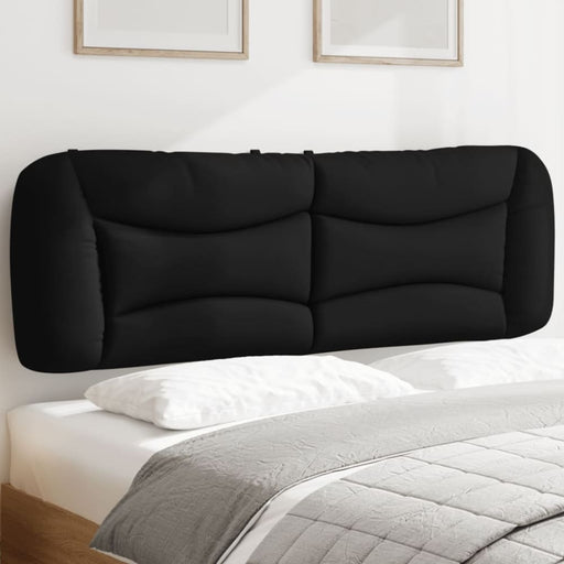 Queen Size Headboard Cushion Black 152 Cm Fabric Tialtb