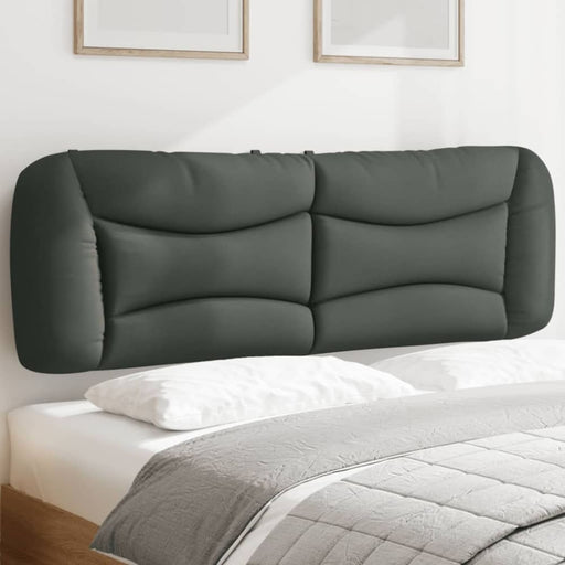 Queen Size Headboard Cushion Dark Grey 153 Cm Fabric Txbilnn