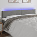 Queen Size Led Headboard Dark Grey 160x5x78/88 Cm Fabric