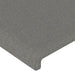 Queen Size Led Headboard Dark Grey 160x5x78/88 Cm Fabric