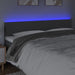 Queen Size Led Headboard Dark Grey 160x5x78/88 Cm Fabric