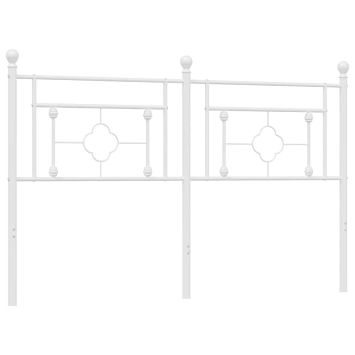 Queen Size Metal Headboard White 152 Cm Tiaaxx