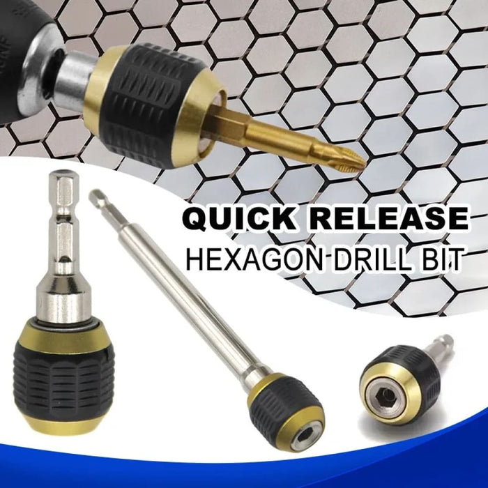 Quick Release Hex Handle Extension Rod For Electric Drill