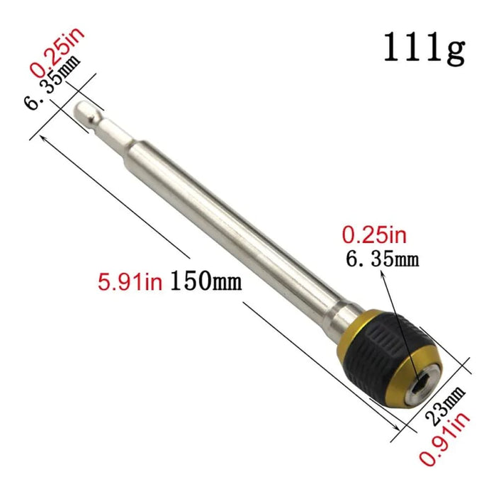 Quick Release Hex Handle Extension Rod For Electric Drill