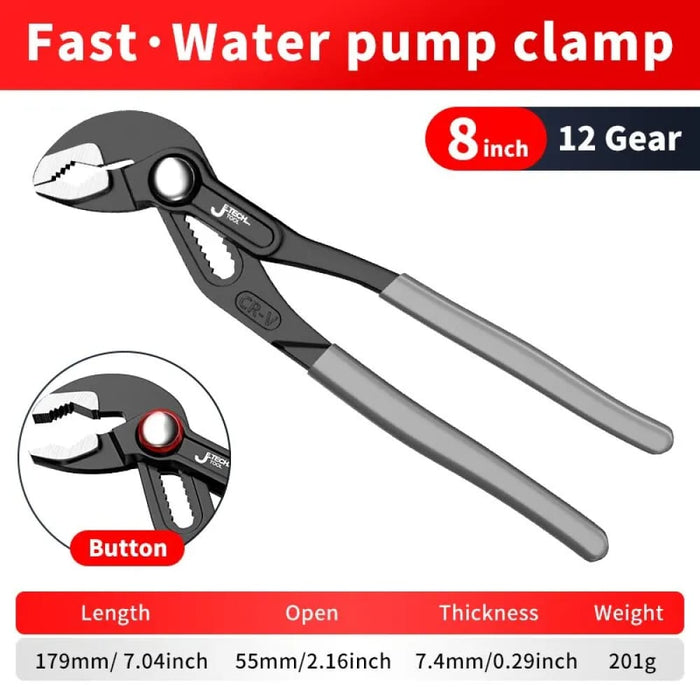 Quick Release Water Pump Pliers For Plumbing And Household