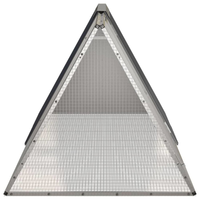 Rabbit Cage Anthracite 201.5x80.5x71 Cm Galvanised Steel