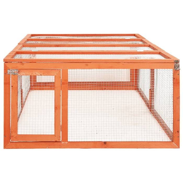 Rabbit Hutch 183x90x46.5 Cm Solid Firwood Oibnii