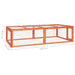 Rabbit Hutch 183x90x46.5 Cm Solid Firwood Oibnii