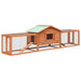 Rabbit Hutch Solid Pine & Fir Wood Oiblax