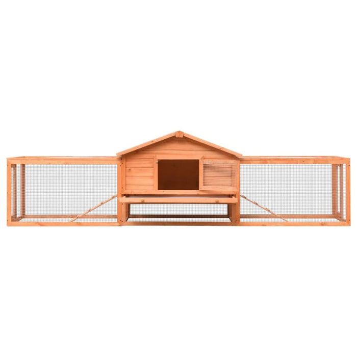 Rabbit Hutch Solid Pine & Fir Wood Oiblax