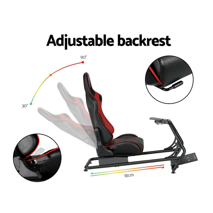 Racing Simulator Cockpit Steering Wheel Adjustable Gaming