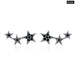 Rainbow Multiple Crystal Star Stud Earrings 925 Sterling