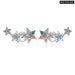 Rainbow Multiple Crystal Star Stud Earrings 925 Sterling