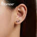 Rainbow Multiple Crystal Star Stud Earrings 925 Sterling