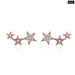 Rainbow Multiple Crystal Star Stud Earrings 925 Sterling