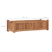 Raised Bed 100x30x25 Cm Solid Teak Wood Ankln