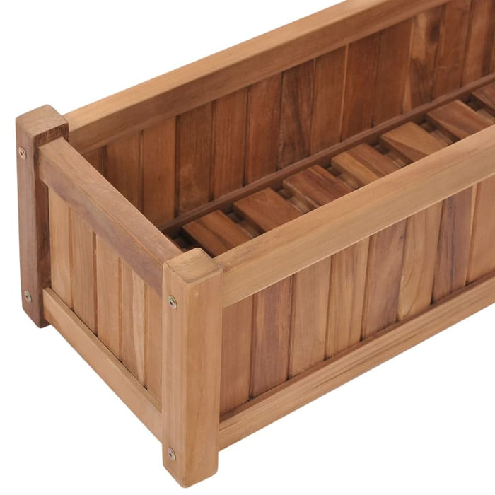 Raised Bed 100x30x25 Cm Solid Teak Wood Ankln