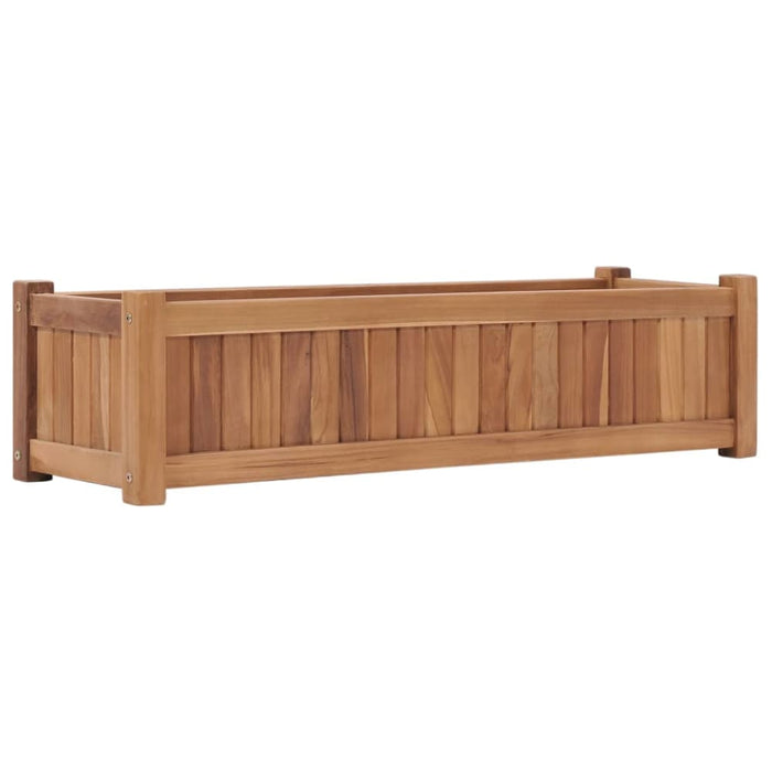 Raised Bed 100x30x25 Cm Solid Teak Wood Ankln