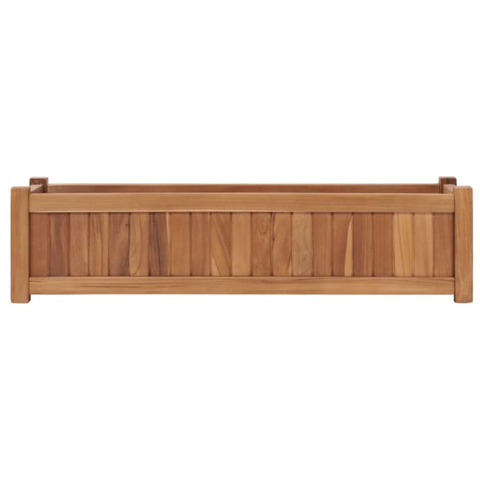 Raised Bed 100x30x25 Cm Solid Teak Wood Ankln