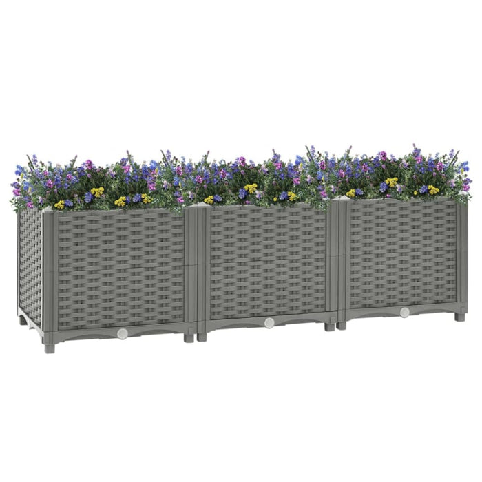 Raised Bed 120x40x38 Cm Polypropylene Optxkp