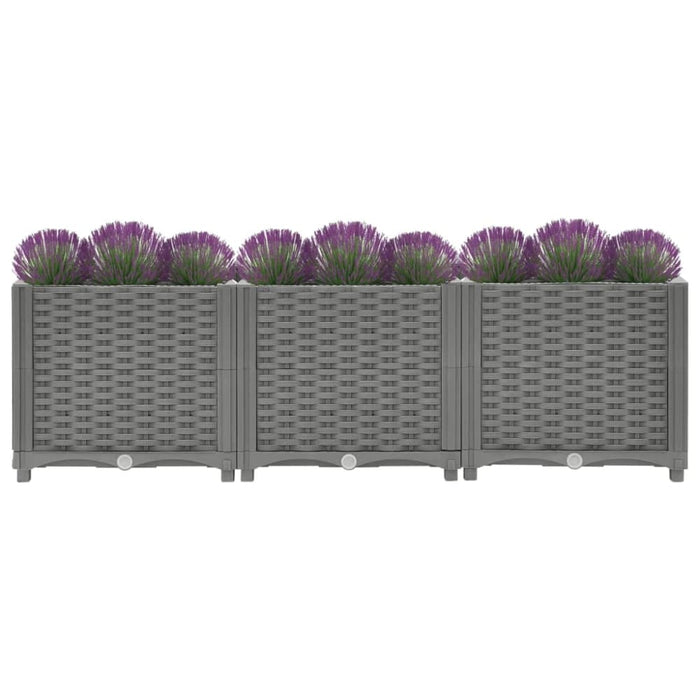 Raised Bed 120x40x38 Cm Polypropylene Optxkp