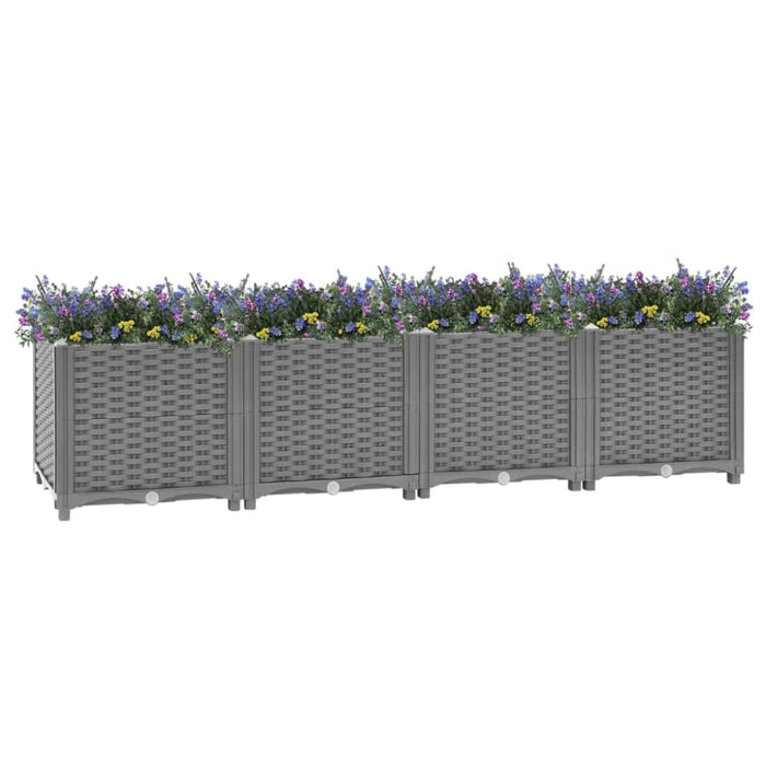 Raised Bed 160x40x38 Cm Polypropylene Optxkl