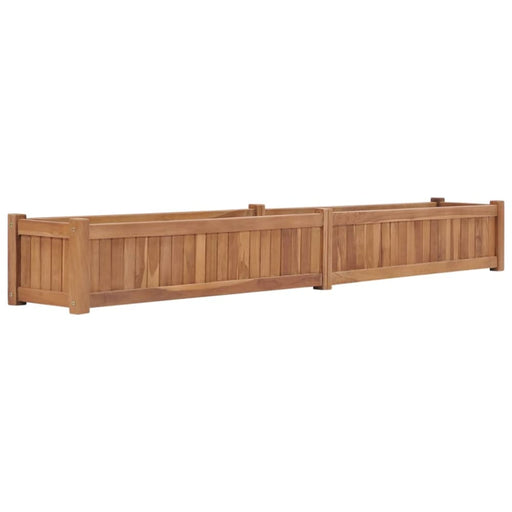 Raised Bed 200x30x25 Cm Solid Teak Wood Ankib