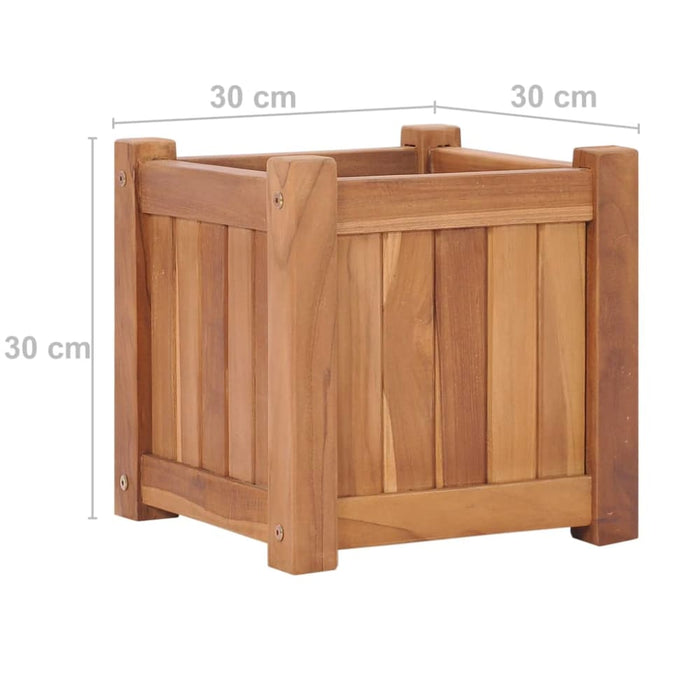 Raised Bed 30x30x30 Cm Solid Teak Wood Ankla