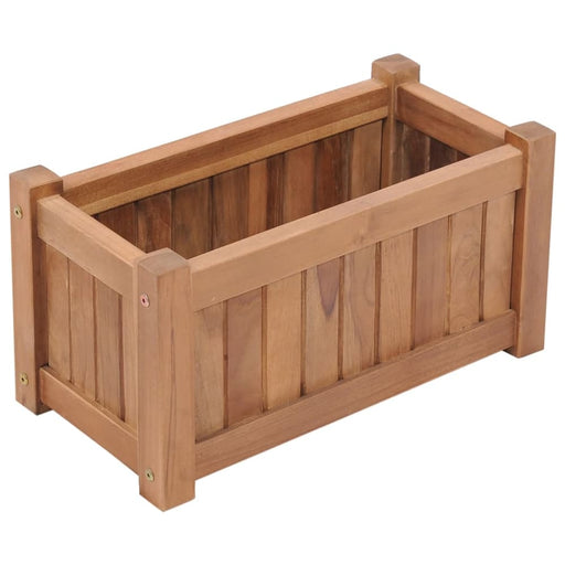Raised Bed 50x25x25 Cm Solid Teak Wood Ankli