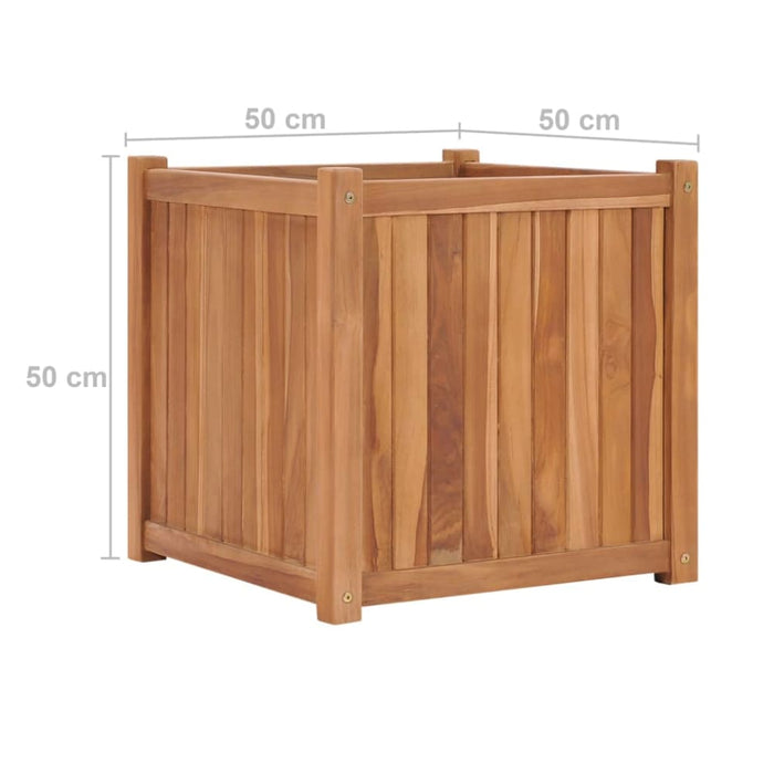 Raised Bed 50x50x50 Cm Solid Teak Wood Ankll