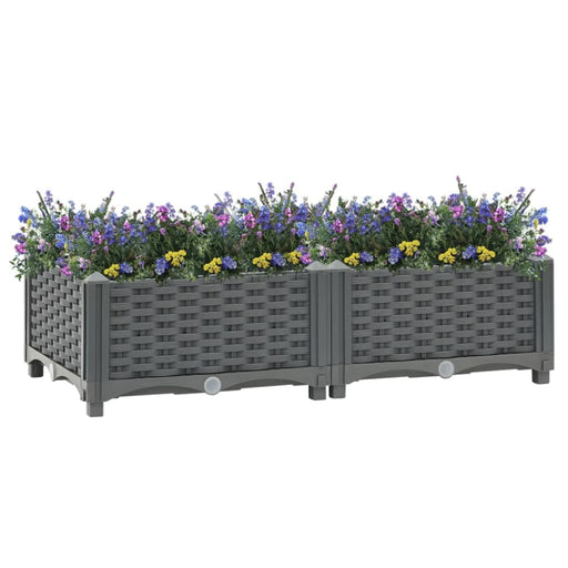 Raised Bed 80x40x23 Cm Polypropylene Tobtkn