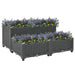 Raised Bed 80x80x38 Cm Polypropylene Tobabk