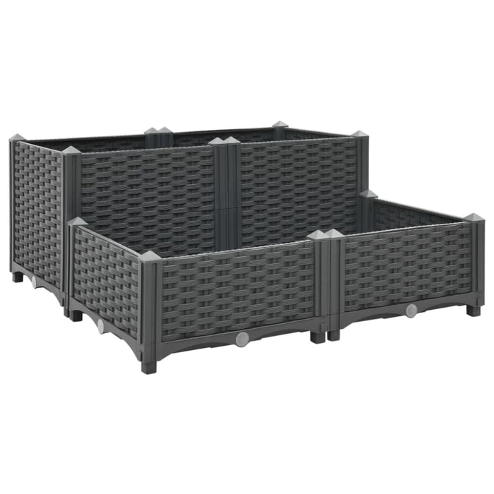 Raised Bed 80x80x38 Cm Polypropylene Tobabk