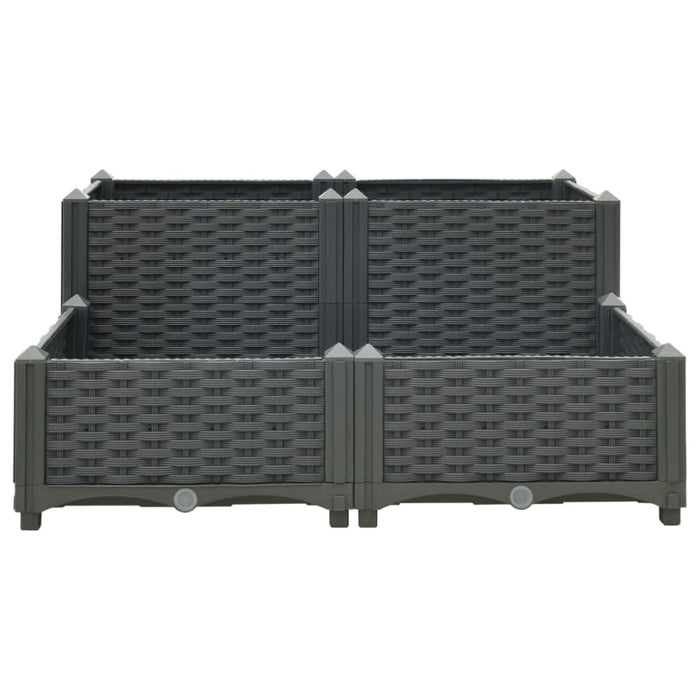 Raised Bed 80x80x38 Cm Polypropylene Tobabk