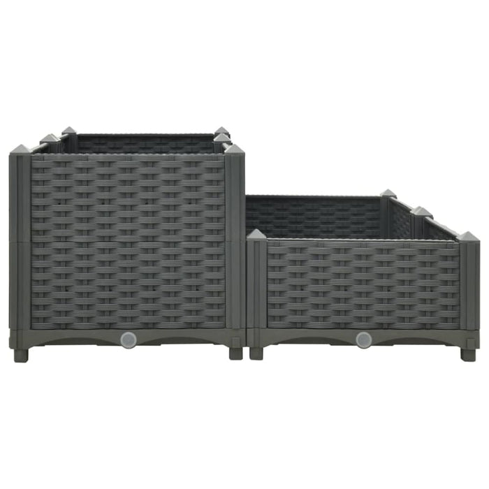 Raised Bed 80x80x38 Cm Polypropylene Tobabk