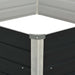 Raised Garden Bed Anthracite 129x129x45 Cm Galvanised Steel