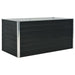 Raised Garden Bed Anthracite 160x80x77 Cm Galvanised Steel