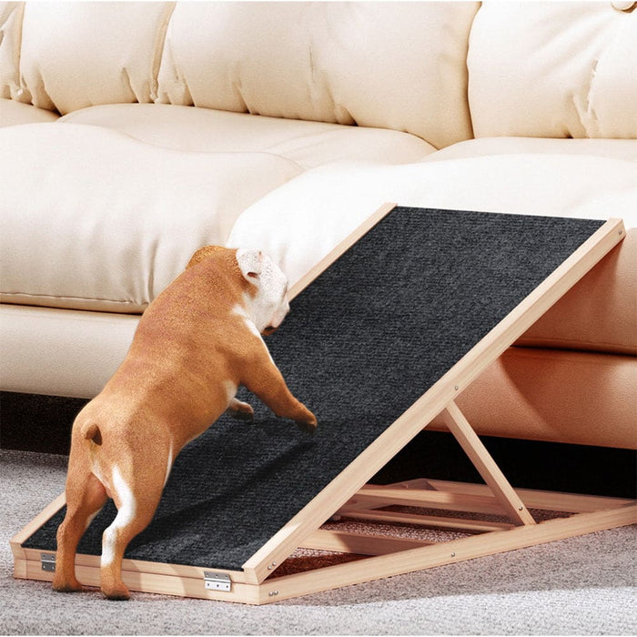 I.pet Dog Ramp Adjustable Height Steps For Bed Sofa Car