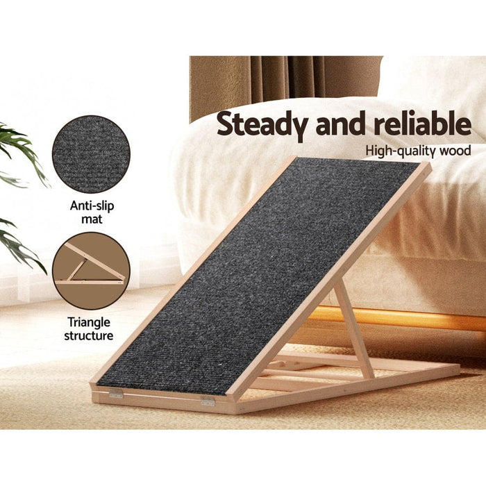 I.pet Dog Ramp Adjustable Height Steps For Bed Sofa Car