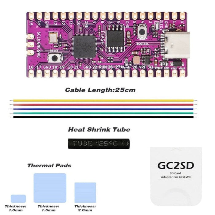 Raspberry Pico Boot Board Rp2040 Dual-core 264kb Sram