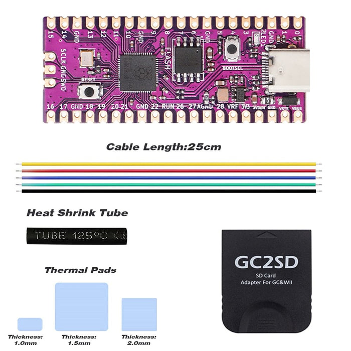 Raspberry Pico Boot Board Rp2040 Dual-core 264kb Sram