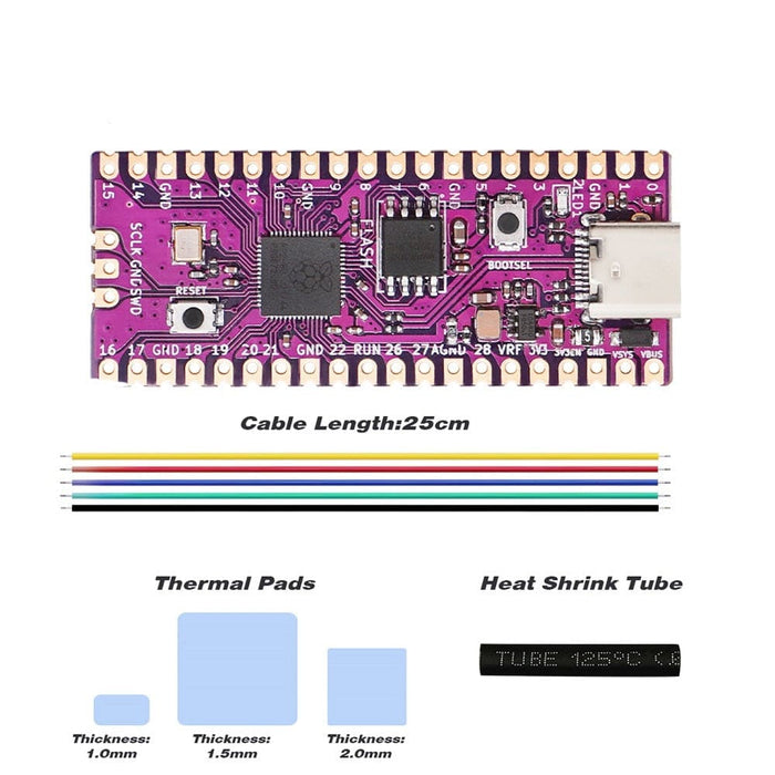 Raspberry Pico Boot Board Rp2040 Dual-core 264kb Sram