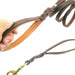 Real Leather Double Handle Dog Leash