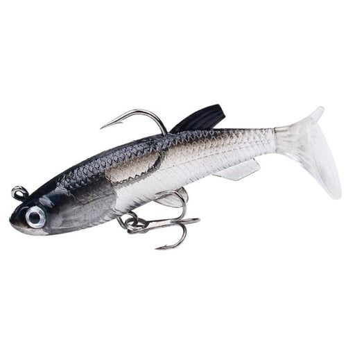 Realistic 7.5cm/13.5g t Tail Soft Lure For Sea Bass Fishing