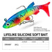 Realistic 7.5cm/13.5g t Tail Soft Lure For Sea Bass Fishing