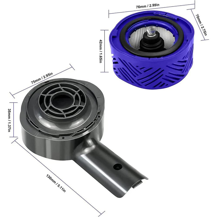 Rear Cover And Filter Set For Dyson V6 Vacuum