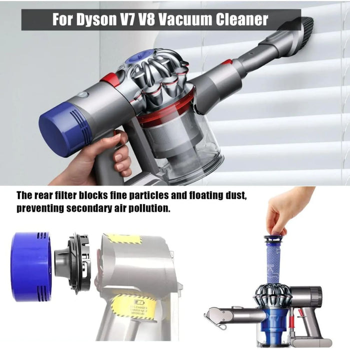 Rear Cover And Filter Set For Dyson V7/v8 Vacuums