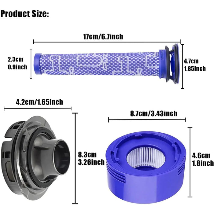 Rear Cover And Filter Set For Dyson V7/v8 Vacuums