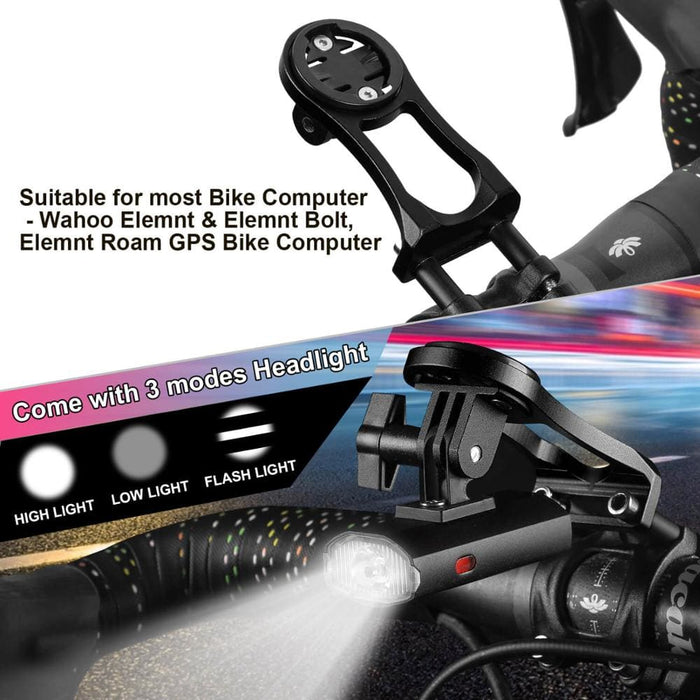 Usb Rechargeable Bike Light With Gopro Mount Holder