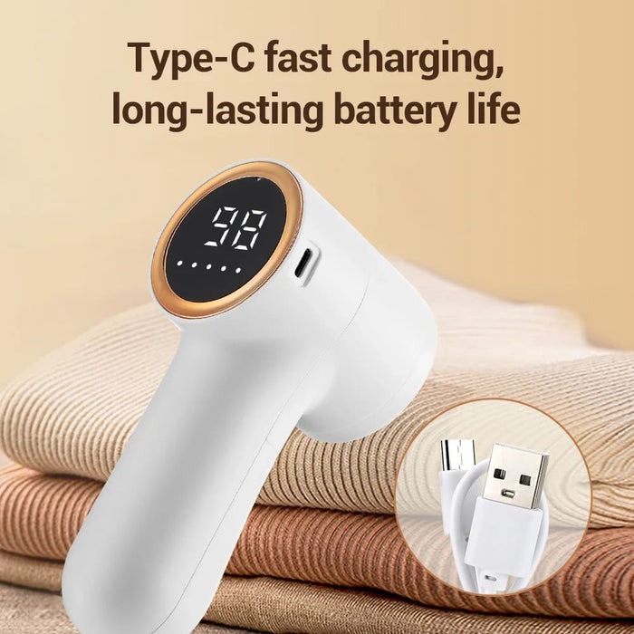 Rechargeable Electric Lint Remover With Digital Display